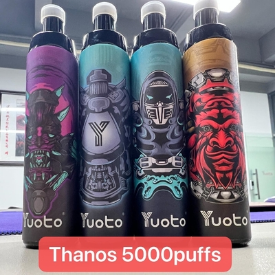 5000 퍼프 유오토 트하노스 버릴 수 있는 재충전이 가능한 650 mah 배터리를 기화시킵니다