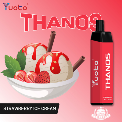 최고 판매 Yuoto Thanos 5000 퍼프 충전식 전자 담배 일회용 vape 5%nic 14 ml 액체