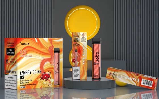 Yuoto XXL 2500 퍼프 에너지 드링크 맛 일회용 Vape 포드 장치