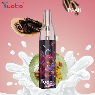 SS304 Pctg PC Yuoto 거품 4000puffs 재충전용 액체 수용량 10ml