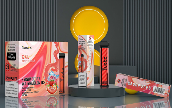 YUOTO XXL 일회용은 장비 2500 퍼프 1200mAh 원형 5% Nic 전략 무리 제한 협정을 기화시킵니다