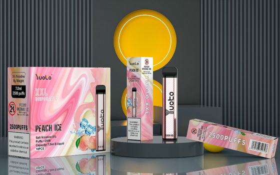 YUOTO XXL 일회용은 장비 2500 퍼프 1200mAh 원형 5% Nic 전략 무리 제한 협정을 기화시킵니다
