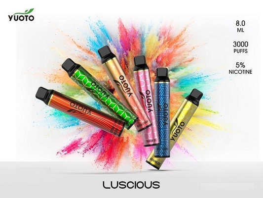 5% 니코틴 유오토 3000 퍼프 풍미 1650 mah 배터리에서 놀라게 하기