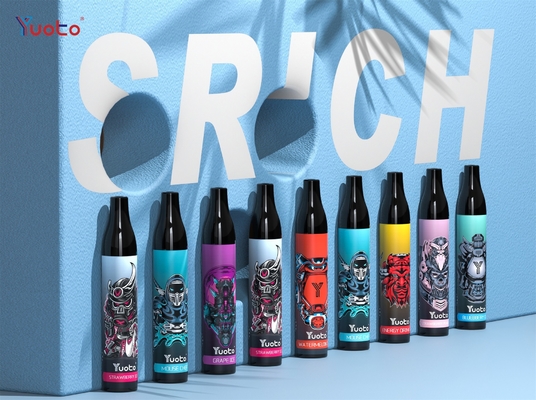 유오토 새로운 모델 스리치 2000 퍼프 메쉬 코일 에주스 6 밀리람베르트 배터리 850 mah 니코틴 5%