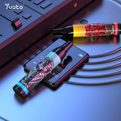 원형 유오토 2000 퍼프는 버릴 수 있어서 기화하고 메쉬 코일 6 밀리람베르트 Ｅ 쥬스 850mAh E-담배 불연성 담배를 기화시킵니다