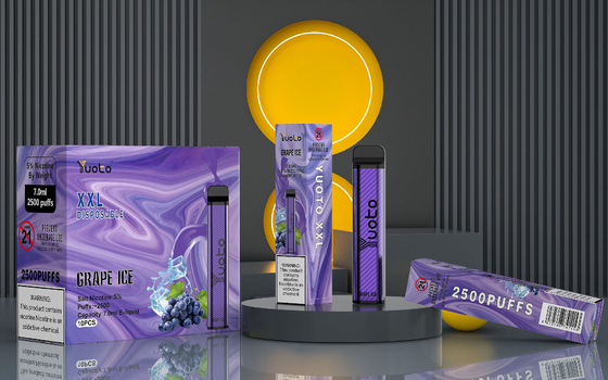 yuoto xxl 2500 퍼프 일회용 vape 5% nic 7ml 액체 1200mah 35 색상의 정통 공장