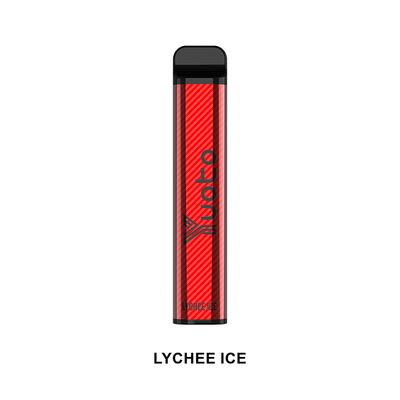버릴 수 있는 유오토 XXL 2500 퍼프는 1200 mah 충전지와 펜 7.0 밀리람베르트를 기화시킵니다