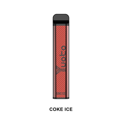 버릴 수 있는 유오토 XXL 2500 퍼프는 1200 mah 충전지와 펜 7.0 밀리람베르트를 기화시킵니다