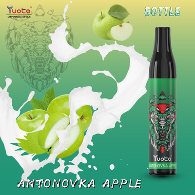 맛있는 Yuoto 병 600 분첩 처분할 수 있는 Vape 0mg/ML 니코틴 과일 풍미