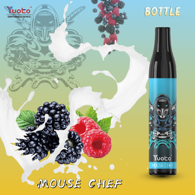 맛있는 Yuoto 병 600 분첩 처분할 수 있는 Vape 0mg/ML 니코틴 과일 풍미