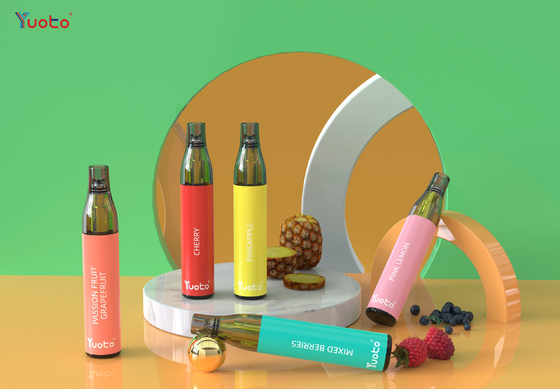 컴팩트 유리 디자인 Vape Yuoto Bottle Max 600 퍼프 영국에서 2% 니코틴