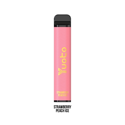 50mg 니코틴 Yuoto 처분할 수 있는 E Cig 3500 분첩 딸기 복숭아 1200mAh 9ml E 주스