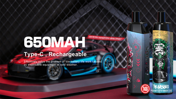 메쉬 코일 14ml 전자 액체 650mAh 배터리 블루베리 아이스와 도매 Vape 펜 2022 새로운 디자인 일회용 기화기