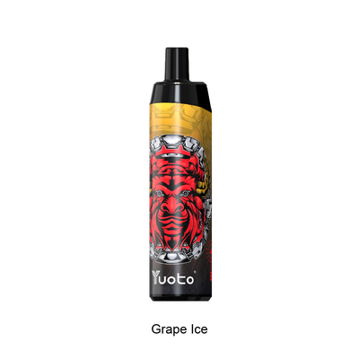 2022 새로운 도착 일회용 Vape 전자 Cigarette14ml 전자 액체 650mAh 배터리 포도 얼음 퍼프 디스트리뷰터