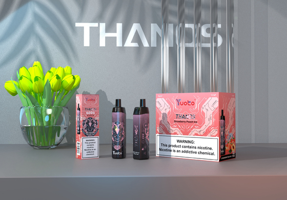 딸기 수박 얼음 5000 퍼프 일회용 Vape 포드 Yuoto Thanos 메쉬 코일 14ml Ejuice 650mAh 배터리 중국산
