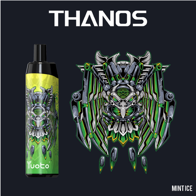 딸기 수박 얼음 5000 퍼프 일회용 Vape 포드 Yuoto Thanos 메쉬 코일 14ml Ejuice 650mAh 배터리 중국산