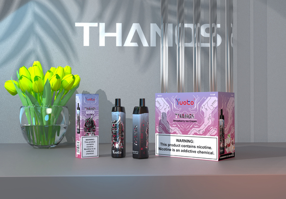 일회용 Vape 포드 5000 퍼프 바나나 맛 Yuoto Thanos 메쉬 코일 14ml Ejuice 650mAh 배터리 Bulking 중국 공장