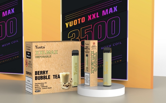 Yuoto xxl Max 3500 퍼프 딸기 수박 오리지널 팩토리 전자 담배 5% nitotion 9mle 액체