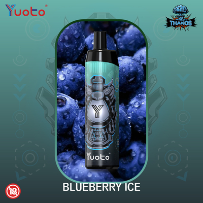 Yuoto Thanos 5000 퍼프 일회용 Vape 장치 블루 베리 아이스 오리지널
