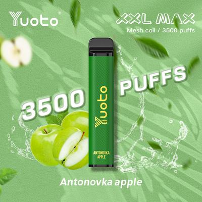 UAE용 Yuoto 일회용 Vape 3500 퍼프 딸기 라즈베리 XXL 맥스 퍼프 플러스