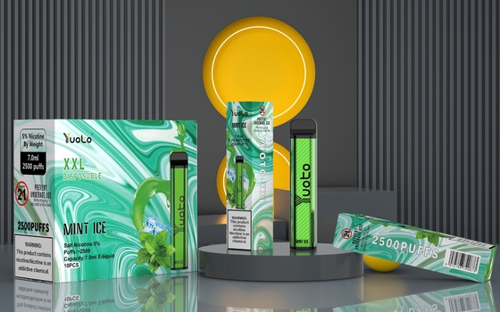 일회용 Vape Yuoto XXL 2500 퍼프 민트 맛 자동 장치