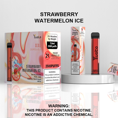 중국 공장 도매 일회용 Vape 펜 7ml 전자 액체 1200mAh 배터리 딸기 키위 얼음