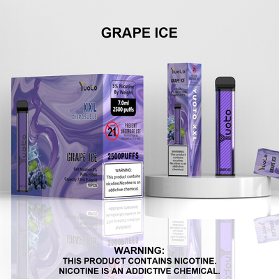 중국 공장 도매 일회용 Vape 펜 7ml 전자 액체 1200mAh 배터리 딸기 키위 얼음