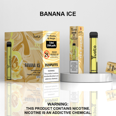 100% 정통 Yuoto Xxl 2500 퍼프 일회용 Vape 키트 7ml 포드 용량