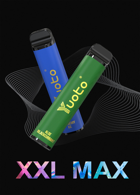 망고 아이스 풍미 Yuoto xxl Max 3500 퍼프 일회용 기화기 메쉬 코일 가죽 표면 9ml