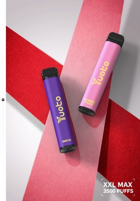 딸기 키위 Yuoto 3500 퍼프 일회용 Vape 포드 2% /5% nicotion 출력 voitage 3.7v