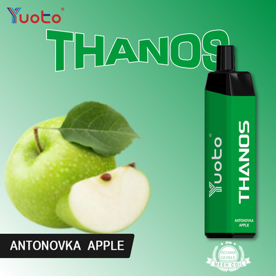 바나나 풍미 처분할 수 있는 Vape 깍지 5000 분첩 메시 코일 14ml E 주스 650mAh