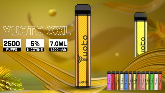 Yuoto vape smoke 2500puffs Original Yutu 일회용 Vape hot
