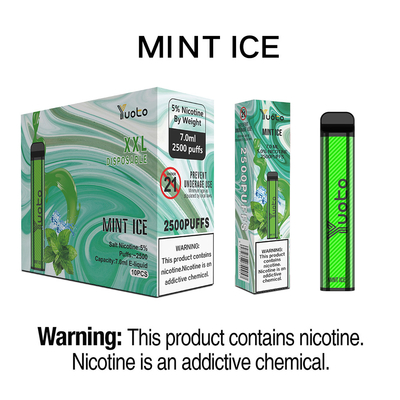 공장 직접 도매 Yuoto XXL 5% 니코틴 2500 퍼프 Pina Coloda 얼음 맛 DisposableElectronic 담배 Vape