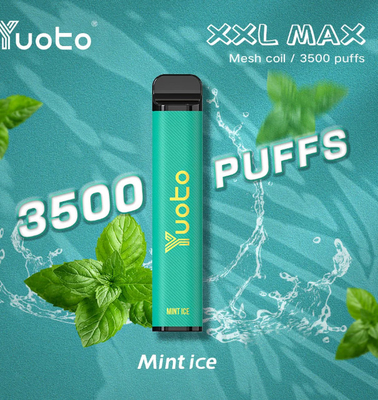 2023 신제품 출시 고품질 맞춤형 로고 Yuoto 3500 퍼프 일회용 Vape 너트 바 맛