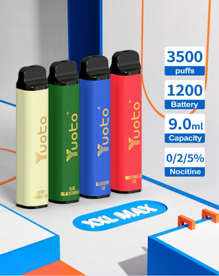 2023 신제품 출시 고품질 맞춤형 로고 Yuoto 3500 퍼프 일회용 Vape 너트 바 맛