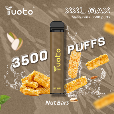 공장 도매 일회용 Vape 펜 Yuoto XXL 최대 3500 퍼프 메쉬 코일 9ml E-액체 1200mAh 배터리