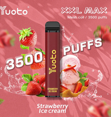 유오토 XXL 맥스 메쉬 코일 9 밀리람베르트 버릴 수 있는 전자 담배 3500 퍼프