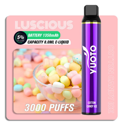 ODM 3000은 버릴 수 있는 전자 담배, 유오토 달콤한 Ｅ 여송연 OEM을 내뿜습니다