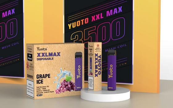 유오토 XXL 맥스 0% 2% 5% Nic 버릴 수 있는 Ｅ 담배는 카트리지 메쉬 코일을 미리 채웠습니다
