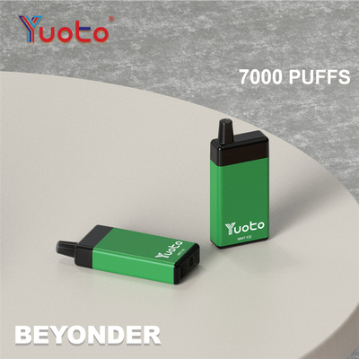 저편에 버릴 수 있는 유오토는 7000 퍼프 650mAh 배터리 16 밀리람베르트 용량 5% 니코틴을 기화시킵니다