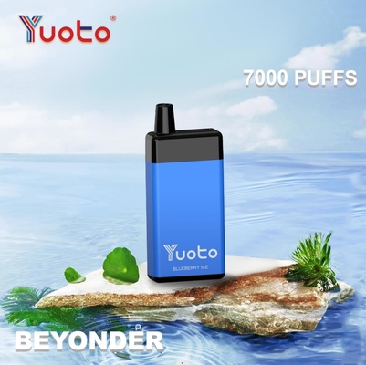 저편에 버릴 수 있는 7000 퍼프 유오토는 16개 밀리람베르트 E-액체 900mAh 배터리와 포드를 기화시킵니다