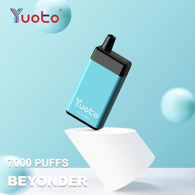 저편에 버릴 수 있는 7000 퍼프 유오토는 16개 밀리람베르트 E-액체 900mAh 배터리와 포드를 기화시킵니다