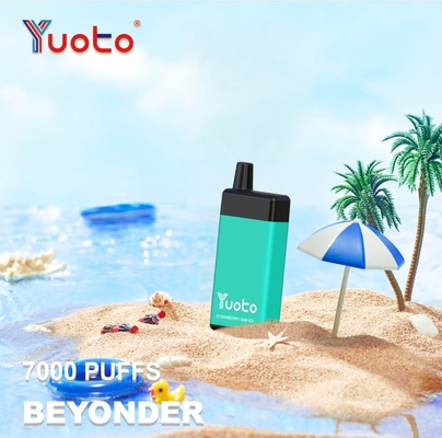 저편에 버릴 수 있는 16 밀리람베르트 미리 채운 Ｅ 액체 유오토는 7000 퍼프 900mAh 로에스 FCC를 기화시킵니다