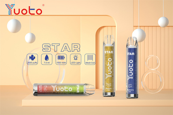 16 색 유오토는 스타 1000mAh 3.2V 배터리 전자 담배를 기화시킵니다
