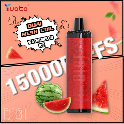 유토 DIGI 15000 펄스 다울 메쉬 코일 바이프 23 맛 LED 화면