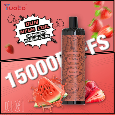 유토 DIGI 15000 펄스 다울 메쉬 코일 바이프 23 맛 LED 화면