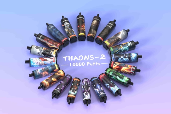 유토 thanos2 10000 펌프 일회용 Vaping Mesh 코일 배터리 레벨 디스플레이