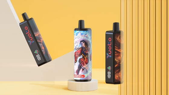 유토 thanos2 10000 펌프 일회용 Vaping Mesh 코일 배터리 레벨 디스플레이