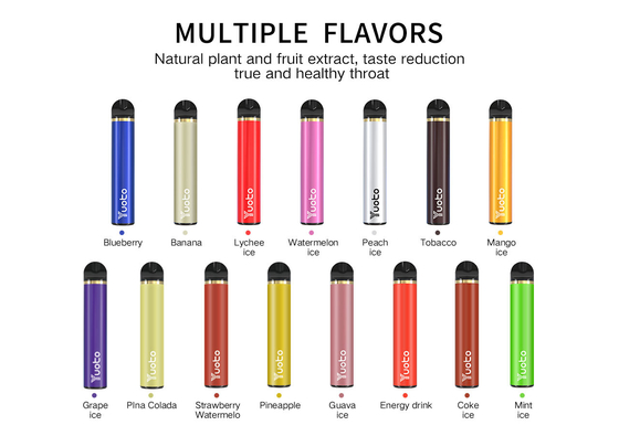 과일 풍미 1500 퍼프 일회용 Vape는 스테인레스 스틸 소재를 스틱