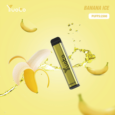 YUOTO 꼬투리 장치 vape, 2500명의 명중을 가진 처분할 수 있는 Vape 7ml는 전 채워진 주스를 채웠습니다